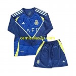 Camisolas de futebol Al Nassr Criança Equipamento Alternativa 2024/25 Manga Comprida